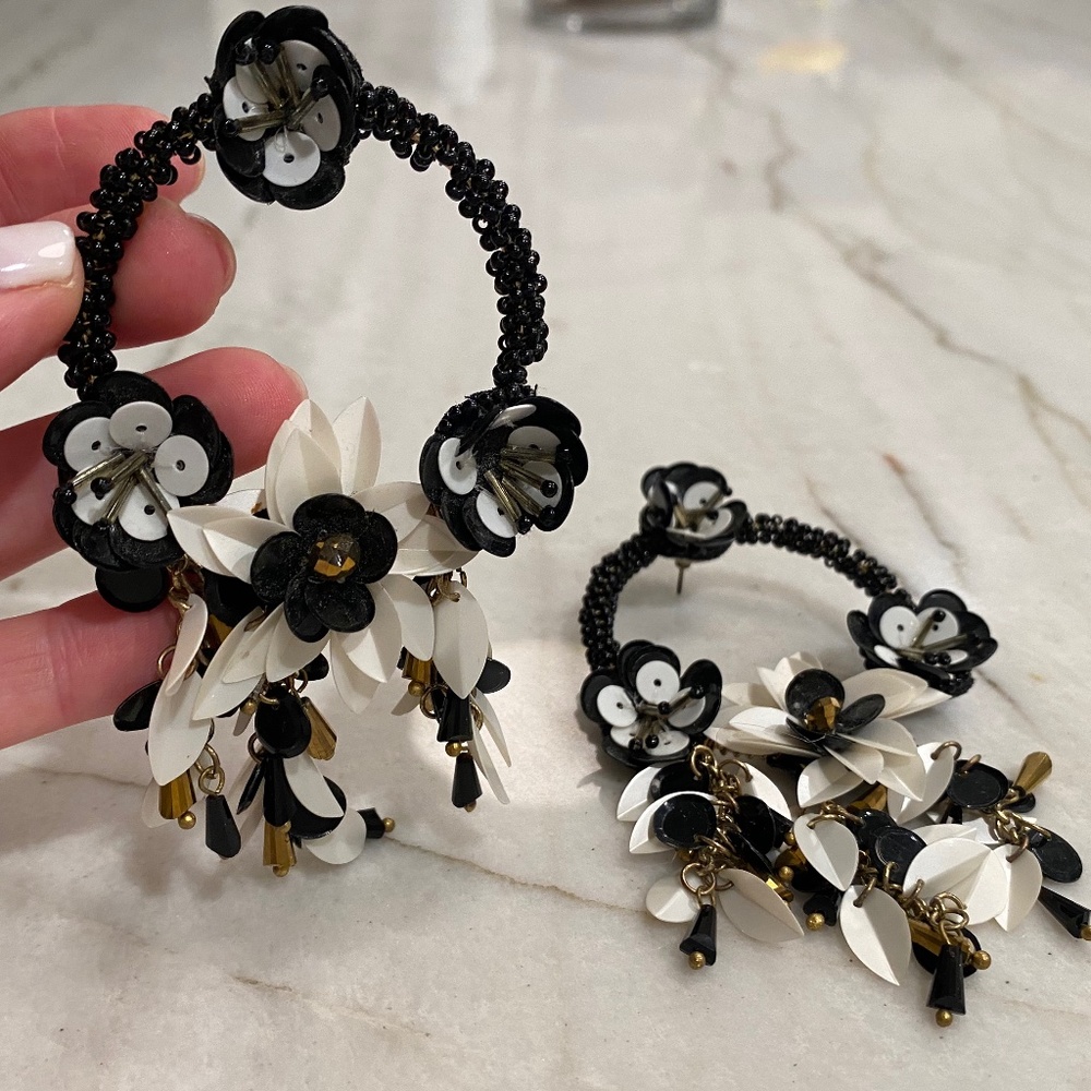 Dressy Statement Hoop Earrings